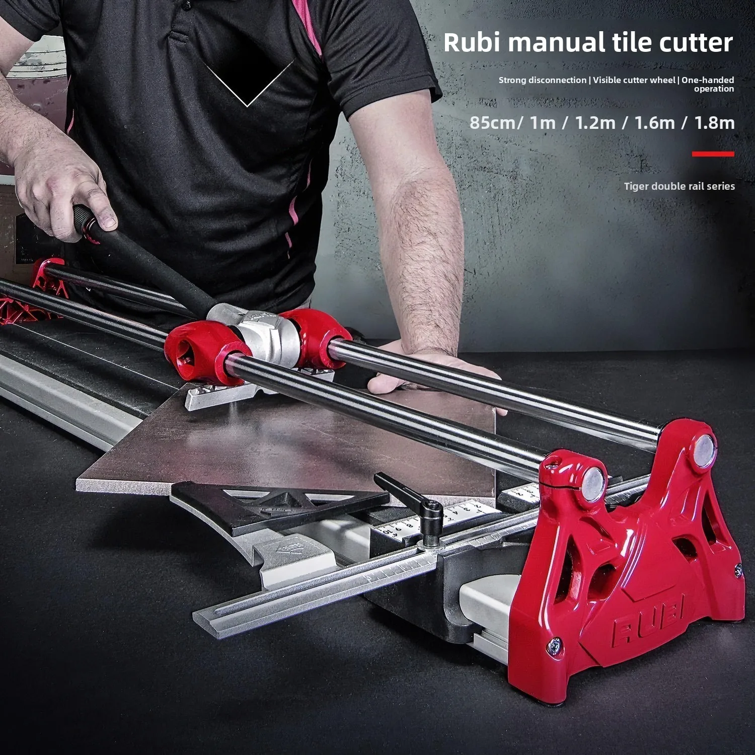 Double Track Manual Tile Cutting Machine Wall and Floor Tile Slate High Precision Bricklayer Tile Push Knife