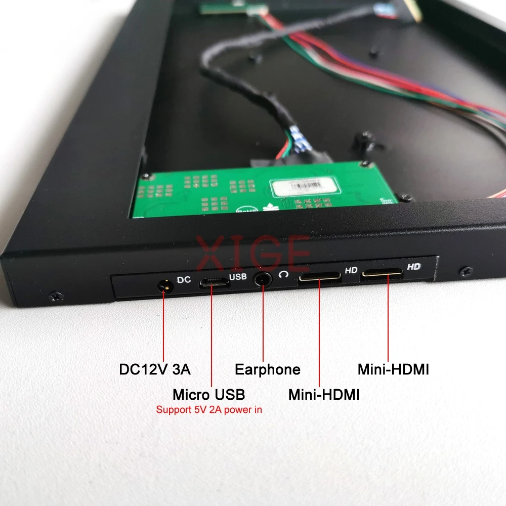 For LTN156KT02 15.6" Kit DIY Monitor Portable Refit USB Micro Metal Case+Driver Controller Board 1600*900 2HDMI-Mini 40 Pin LVDS