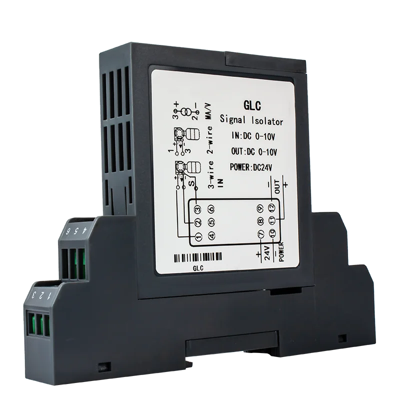 1 In 1 Out 1 In 2 Out DC Signal Transmitter 0-10V 0-5V 0-75mA Analog Signal Isolator 4-20mA 0-20mA 0-10mA DC24V Signal Converter