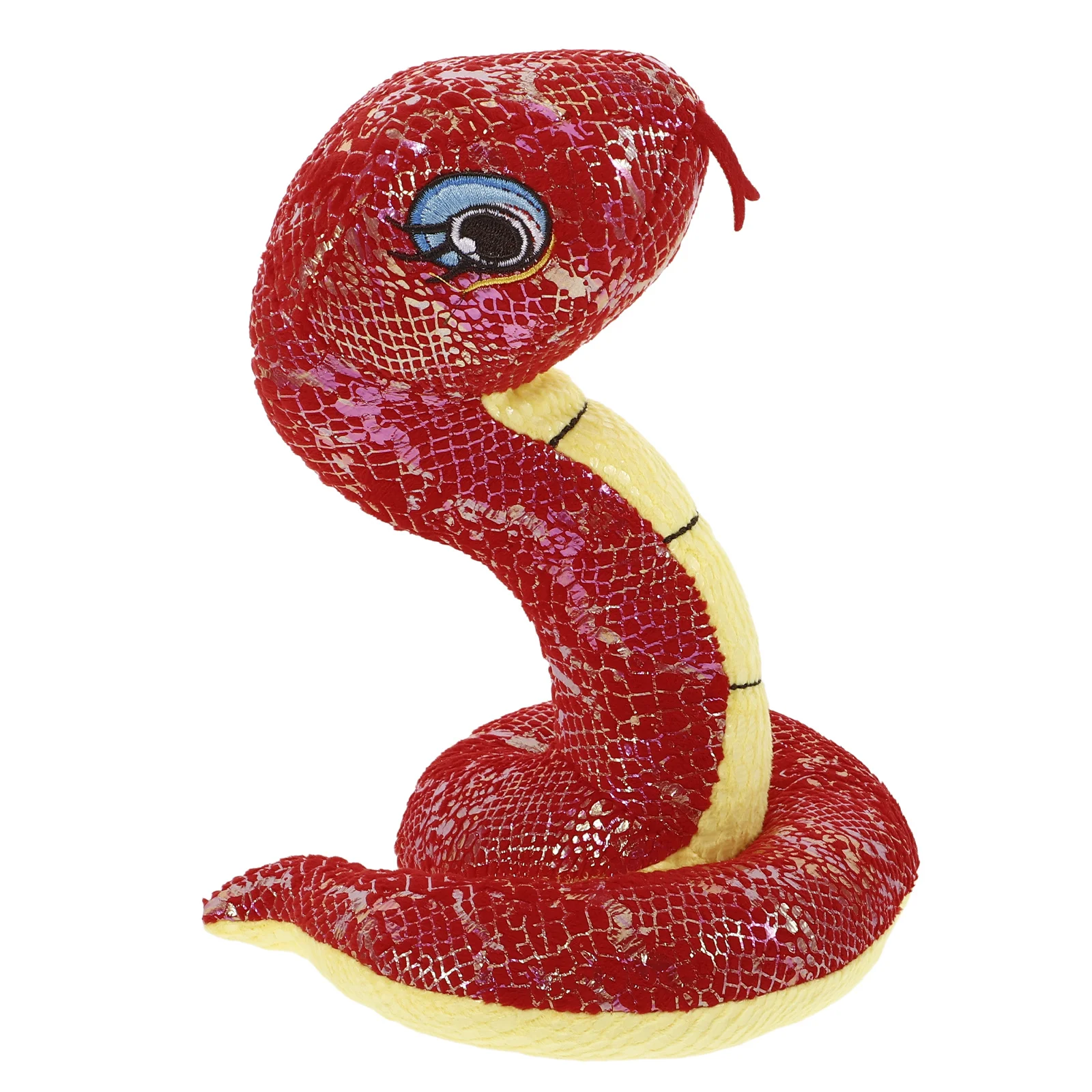 Lantejoulas cobra de pelúcia cores brilhantes realista falso cobra brincadeira prop festa decoração halloween selva sensorial animal de pelúcia