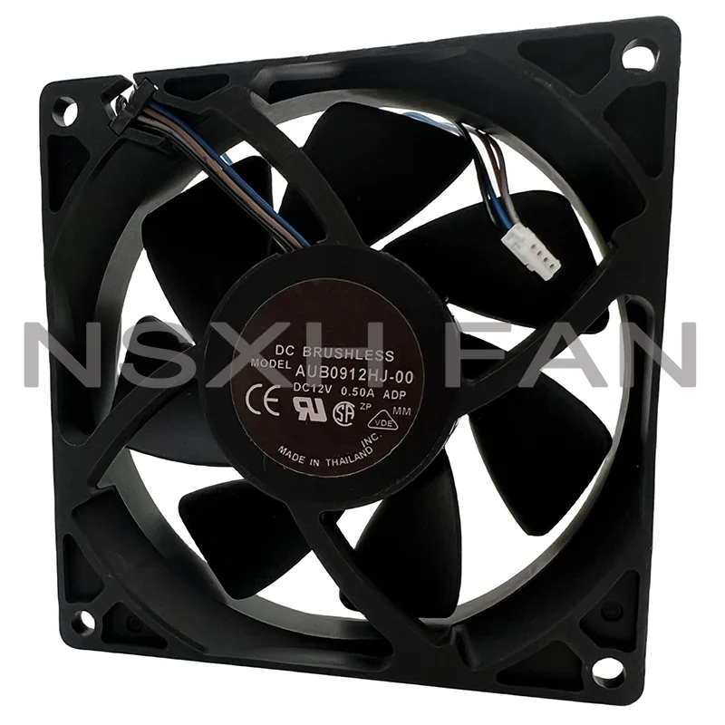 FAN 9025 9CM AUB0912HJ-00 12v 4 Line Projector Silent Fan 90X90X25MM