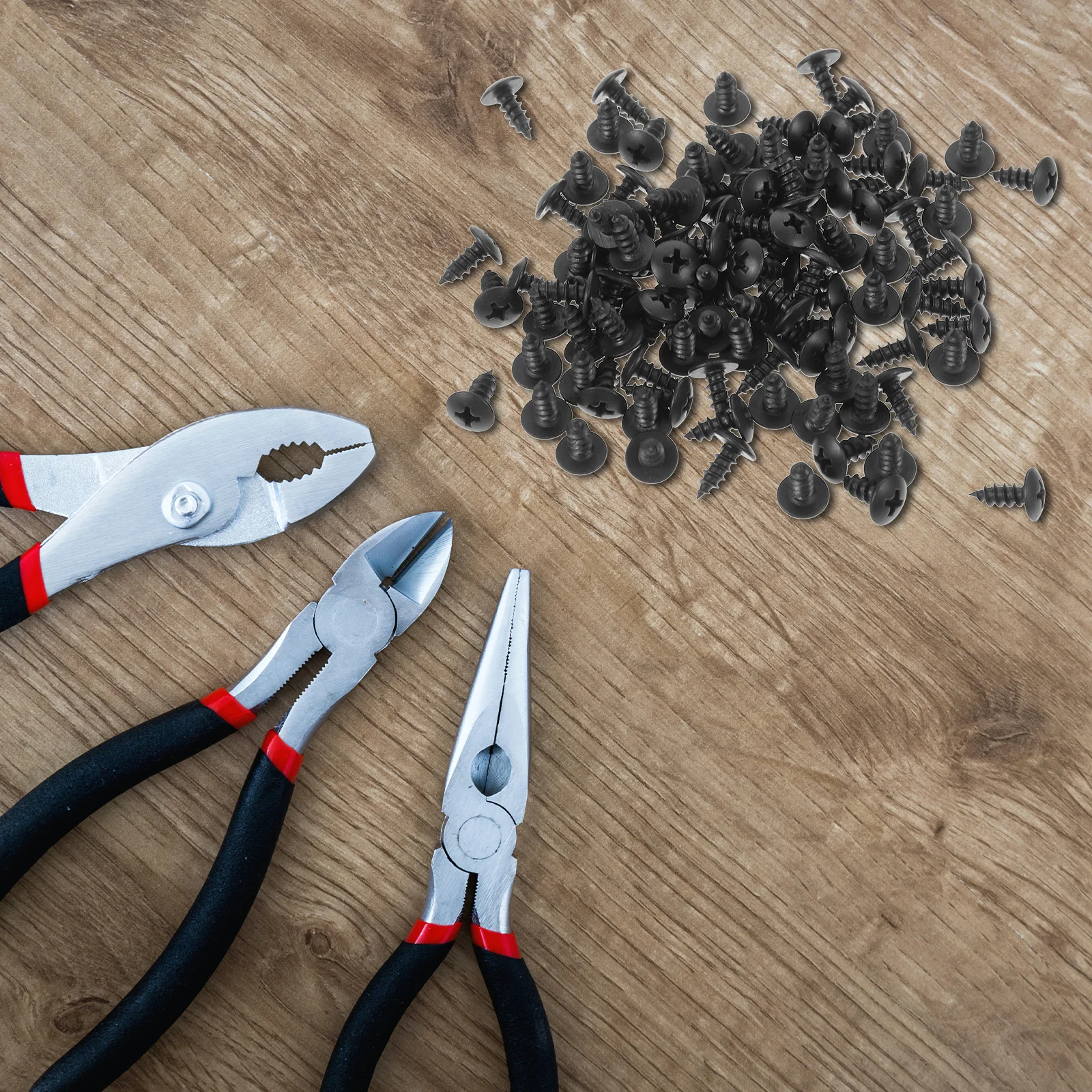 

100pcs Wood Fasteners Small Metal Screws For Home Improvement Furniture Repair Mini Screws Deep Thread Lightweight