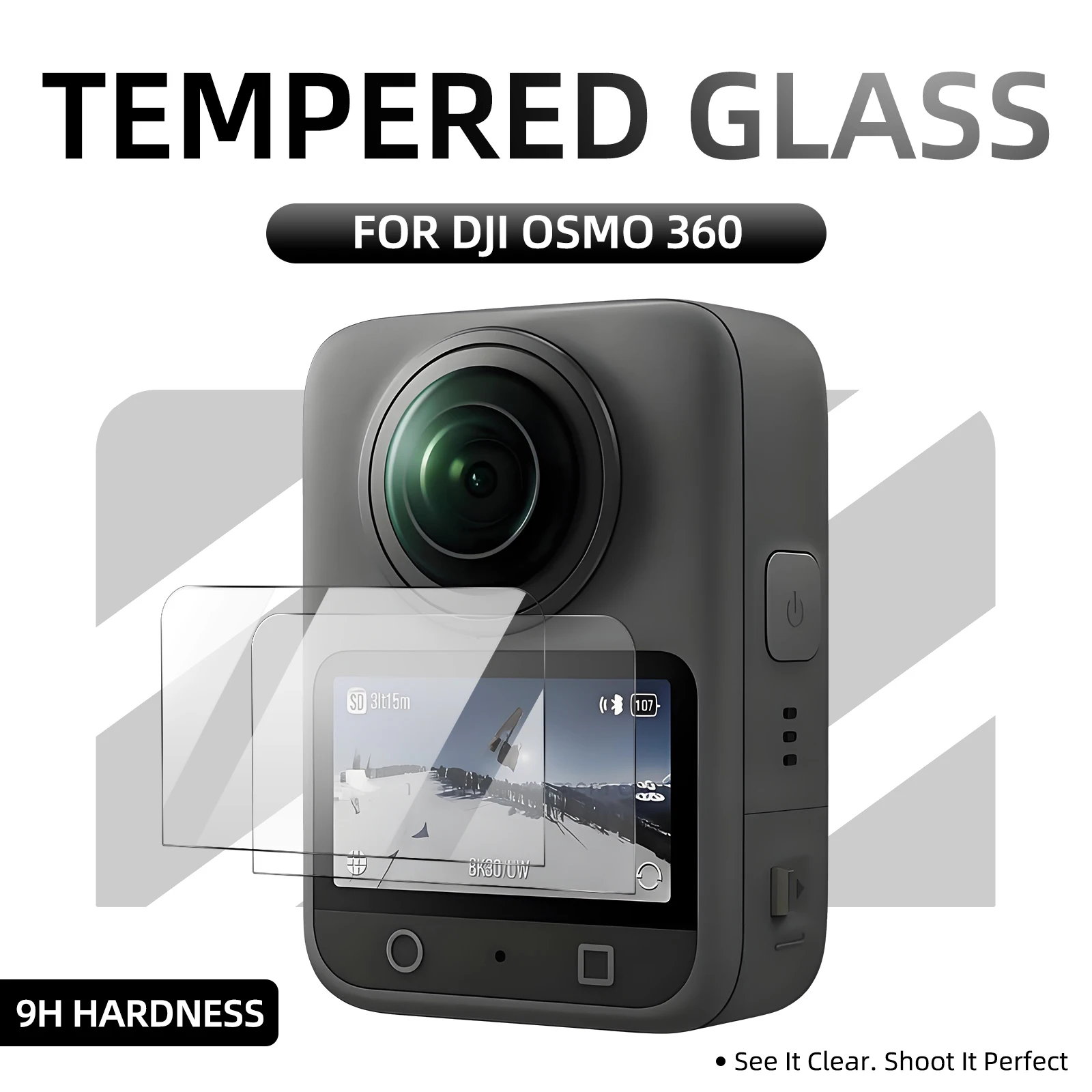 

Screen Protector for DJI OSMO 360, HD Clear Anti-scratch & Anti-Fingerprint Protective Tempered Glass Film Accessories