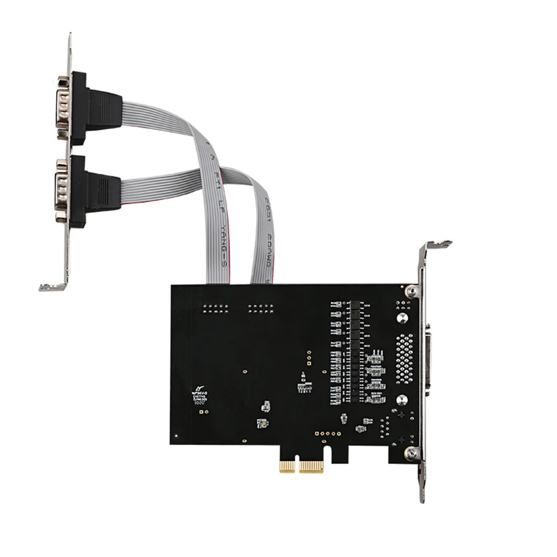 DIEWU EtherCAT Bus Motion Control Card 100Mbps Universal PCI-E Master Card with 1x RJ45 Dual RS232 Serial Ports Adapter