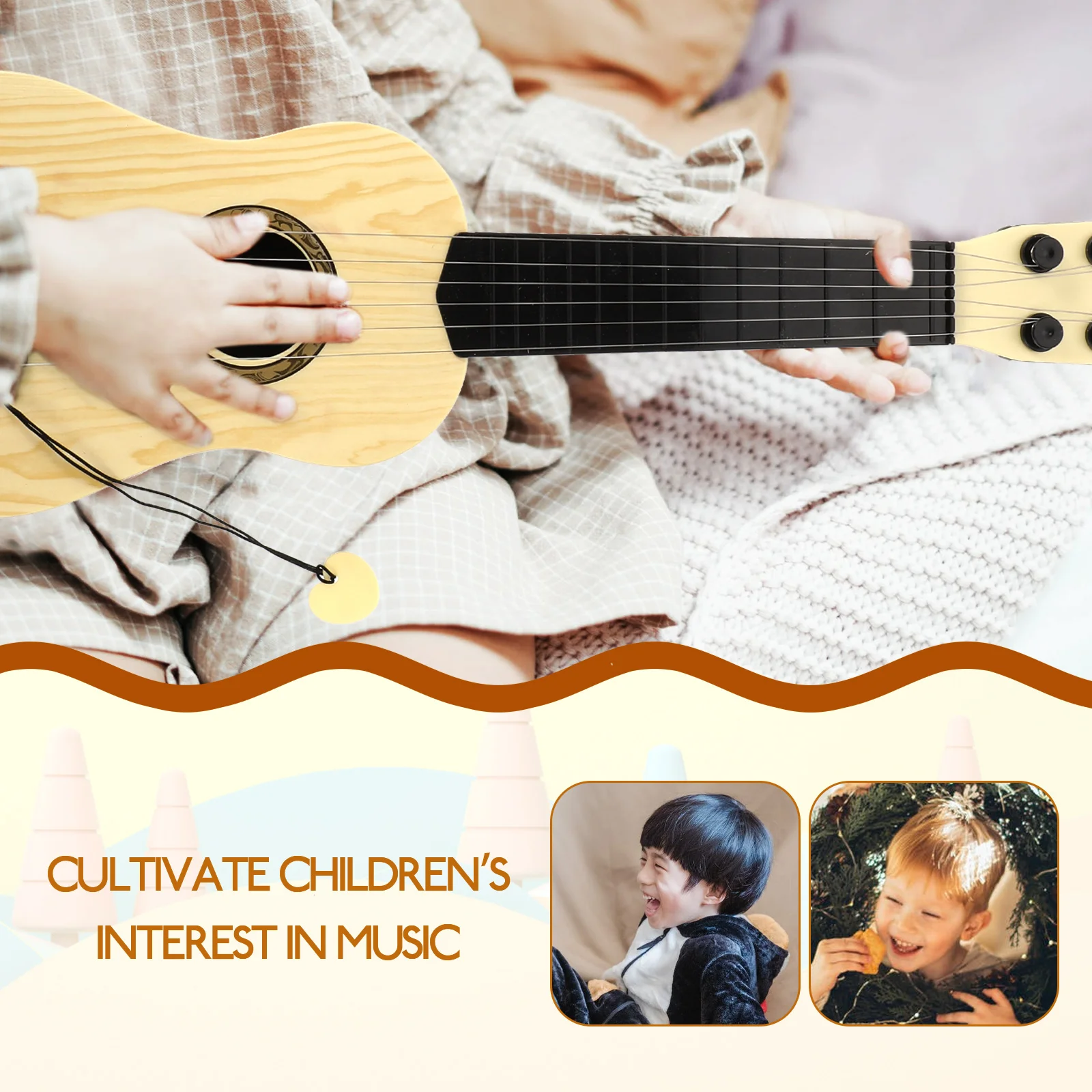 Childrens Toys Guitar Kids Musical Instrument Puzzle Toddler Ukulele for Beginner