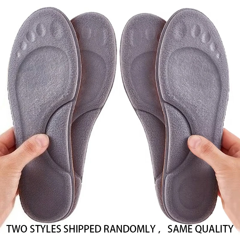4D Massage Warm pile Shoes Insoles Super Soft Latex Sports Insole for Feet Running Basket Shoe Sole Arch Support Orthopedic view 6