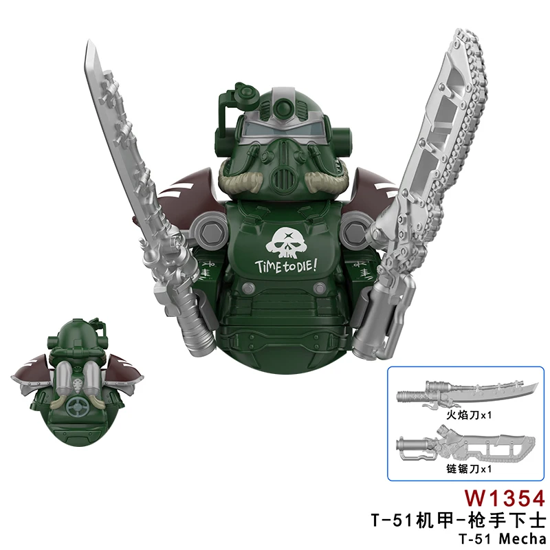 Plakat z promieniowaniem FJPJ006-FJPJ008 Klocki do zabawek John Wick Prezenty Mini Figurki Akcji Klocki dla dzieci