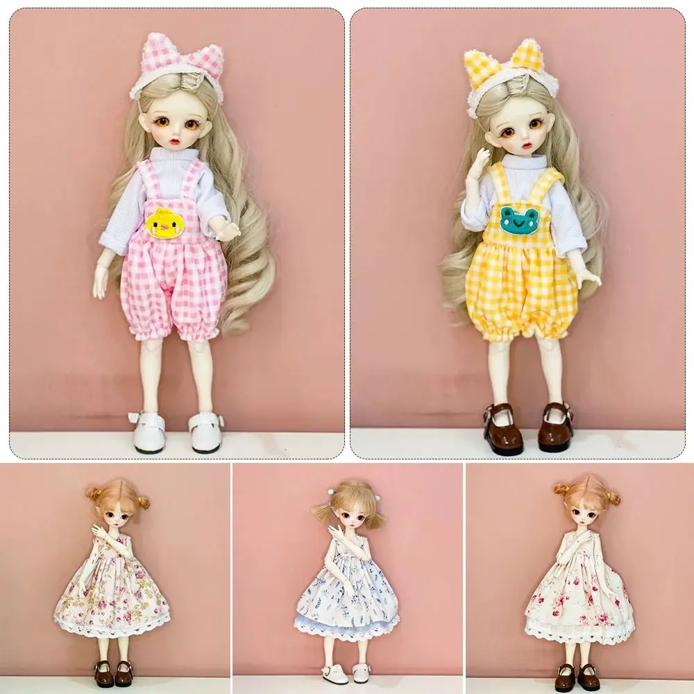 Casual Wears Doll Elegant Dresses with Headband 10 Styles Party Clothes Doll Princess Skirt