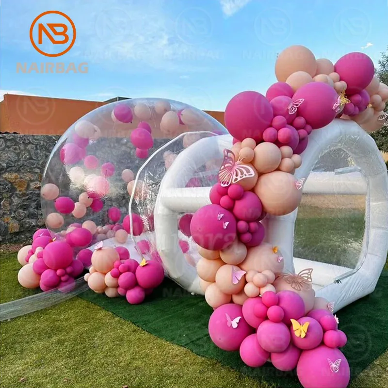 บ้านลมเป่าลมขนาด 10 ฟุต ของเล่นเด็กกลางแจ้ง บ้านลมเป่าลมเชิงพาณิชย์ พร้อมเครื่องเป่าลม