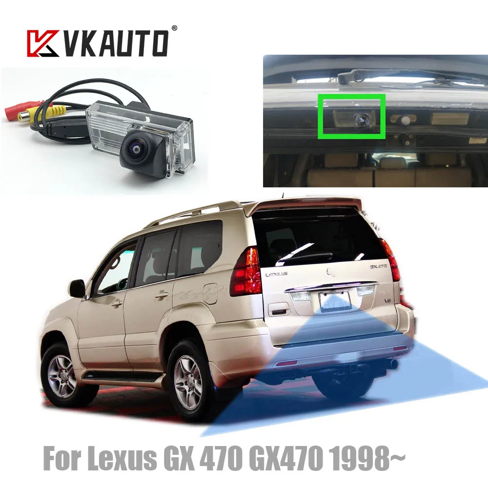 

VKAUTO Fish Eye Rear View Camera For LEXUS LX 470 LX470 1998~2008 CCD HD Night Vision Reversing Backup Parking Camera