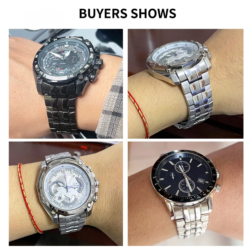 Для Casio Red Bull Limited Edition ремешок для часов с твердой стальной пряжкой специальный интерфейс 22 мм прочный ремешок из нержавеющей стали черный