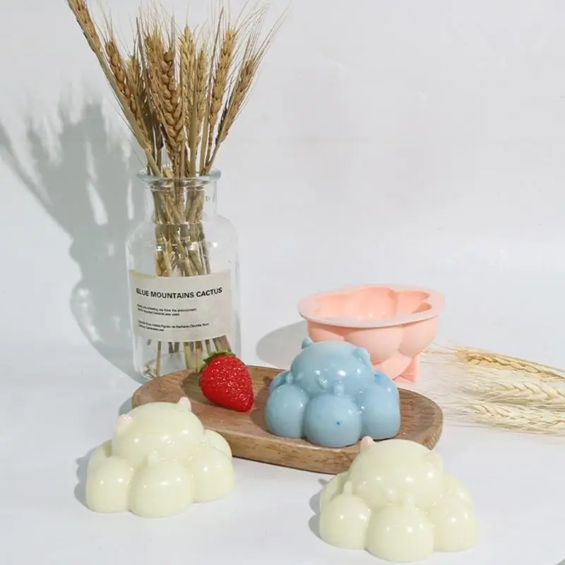 

G6KF Silicone Mold DIY Cloud Bear Resin-Plaster Resin Mold Cake Fondant Mold Soap Aromatherapy-Mold Home Decor Gift