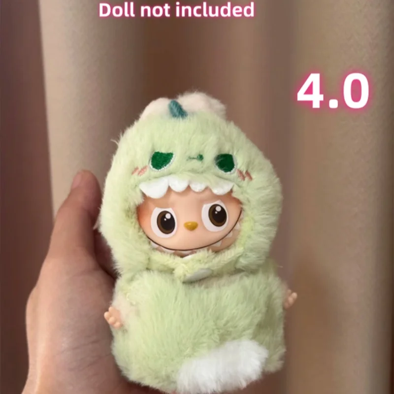 Für Labubu 4.0 Serie Mini Puppe Kleidung Cartoon Niedliche Kleine Biene Hai Plüsch Kleidung DIY Zubehör