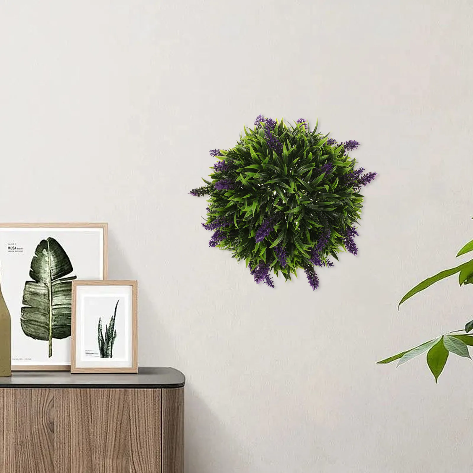 

Artificial Plant Ball 30cm Decorative Lavender TopiaryGrassRoundFlowers Green naments Home Wedding Party Stage Coffee Shop Long