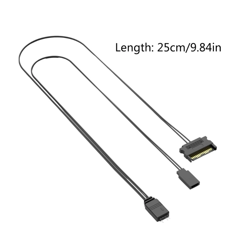 ARGB 5V 3Pin 연장 케이블 어댑터 냉각 팬 허브 스플리터 마더보드용 커넥터