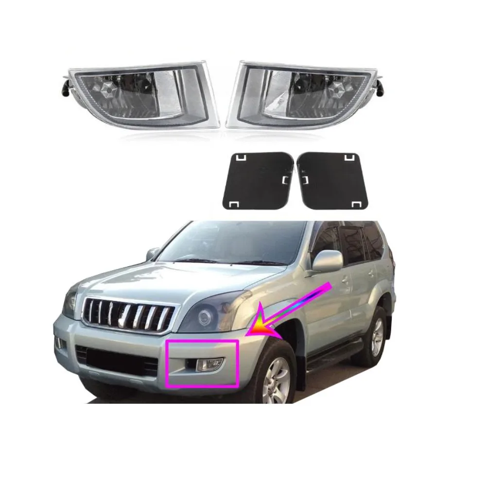 1 Piece Fog Lamp  for LC120 2003-2009 Front Light  for Lexus GX470 Halogen Front Bumper Fog Light 81221-60070