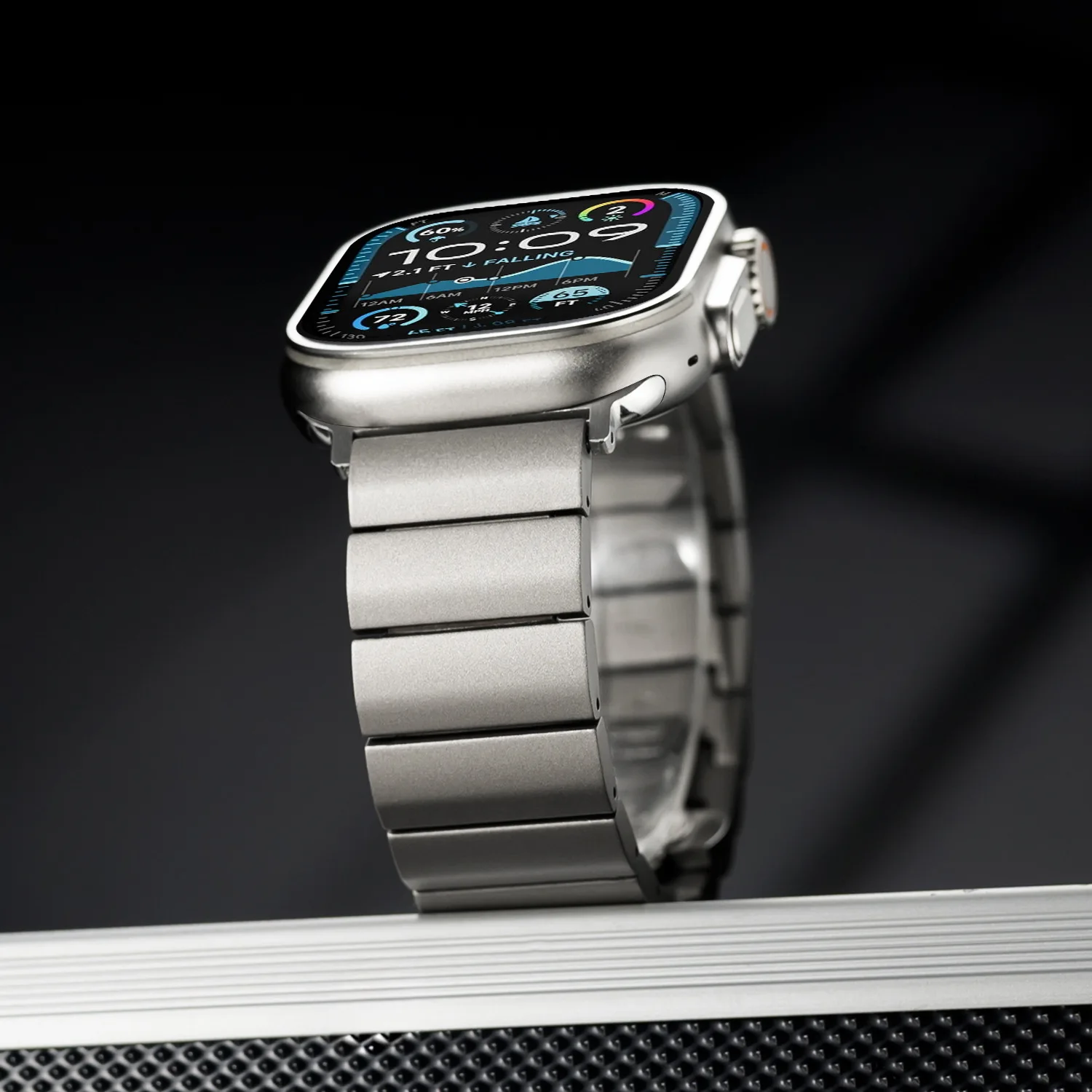 Cinturino in titanio da uomo per Apple Watch Ultra2 9 8 7 6 5 4 Se cinturino in metallo per iWatch serie 10 46mm 42mm 49mm 45mm 41 40 44mm braccialetto