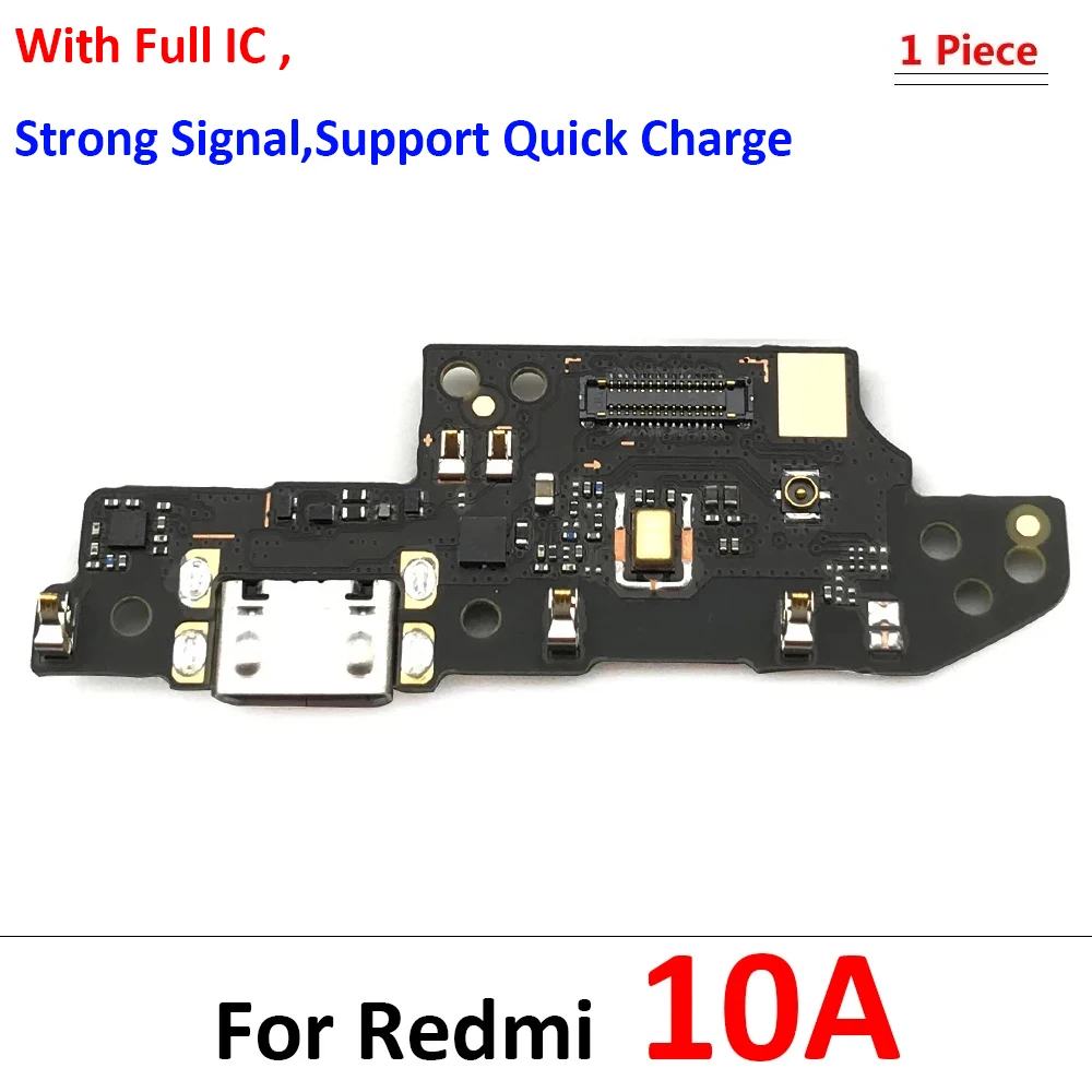 New For Xaiomi Redmi 10 10A 10C USB Micro Charger Charging Port Dock Connector Microphone Board Flex Cable