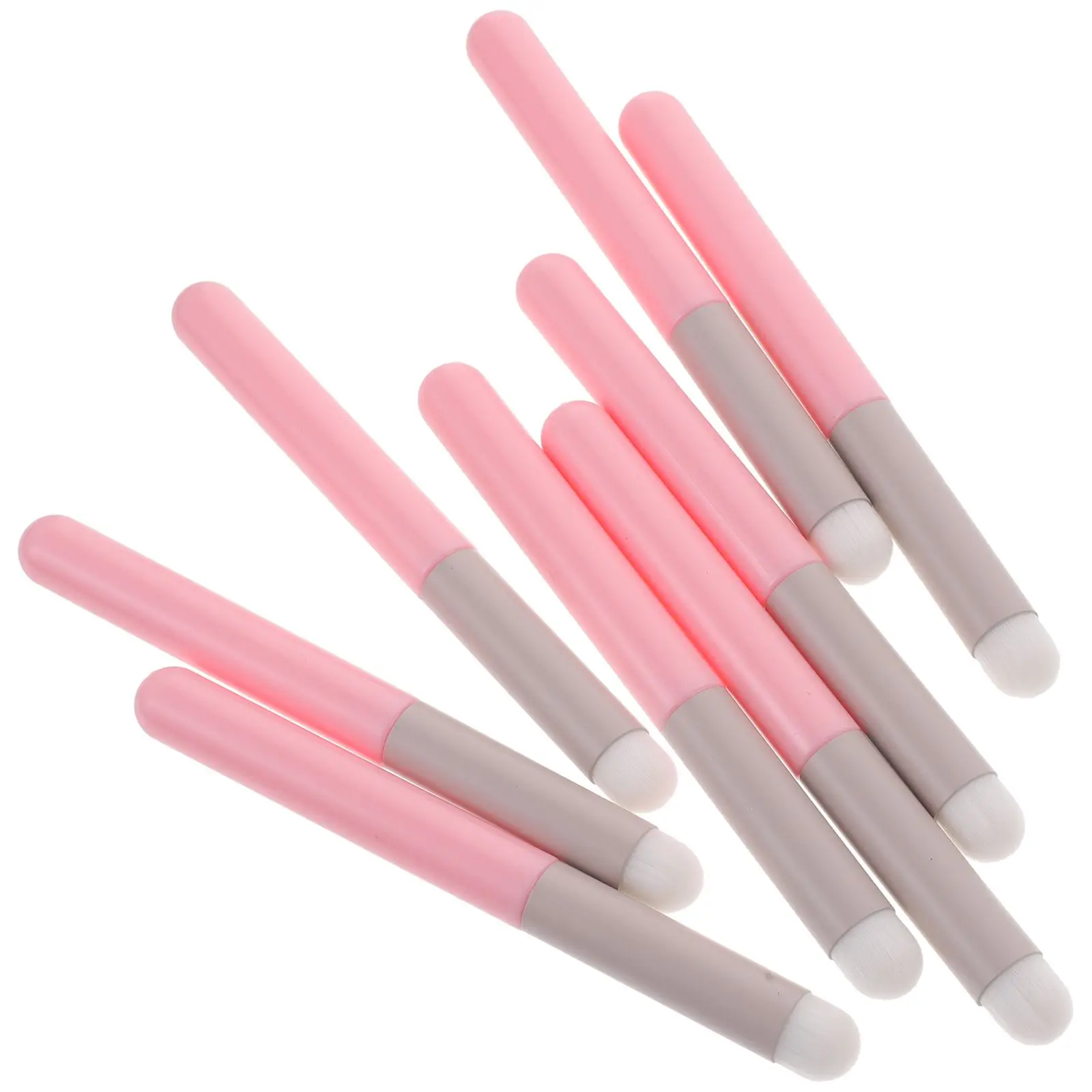 8 pçs batom escova esponja sombra aplicador de maquiagem mistura ferramentas beleza profissional brilho labial bálsamo varinhas