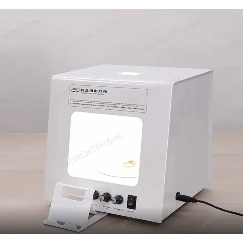 Newest Sa No  To TB20 Portable Photography Turntable with 360degree Rotation Turntable Inside for Jewelry Photo Video Light Box