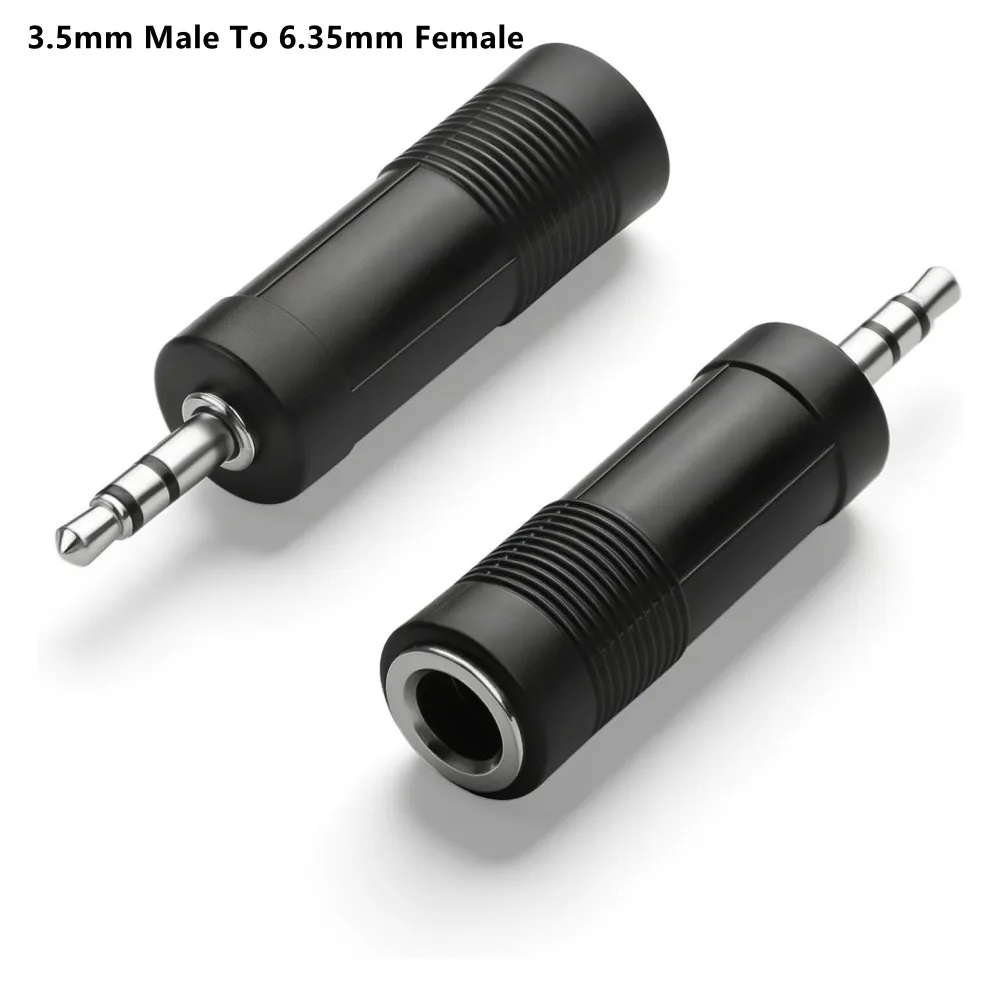 6.35mm Male Plug To 3.5mm Female Connector 6.35mm Male To 2 RCA Adapter For Microphone Headphone Audio Speaker Adapter
