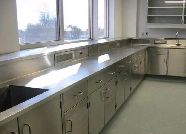 Lab Table With Marble Or Stainless Steel Tops