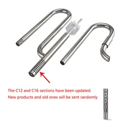 ZRDRAquarium Filter Stainless Steel External Filter Accessories Inlet and Outlet Water Remove Oil Film Lily Tube Aquarium filter