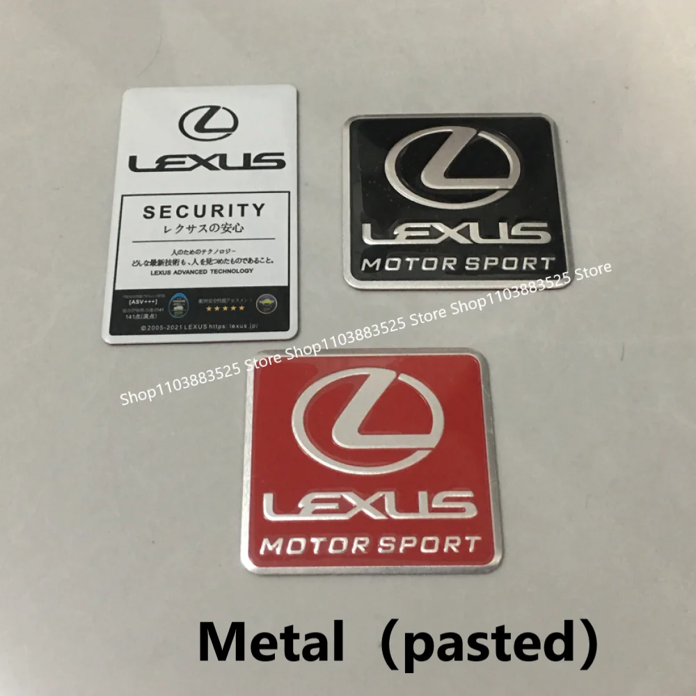 

Metal Side or Rear Trunk Badge Sticker For Lexus IS200 RX300 GX460 Ct200 IS250 GS300 ES ES200 NX RX UX CT LC RC GS GX IS LS LX