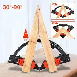 90° Woodworking Corner Frame Clamp Adjustable Expandable ABS Plastic Picture Framing Woodworking Hand Tool Pipe Clamp