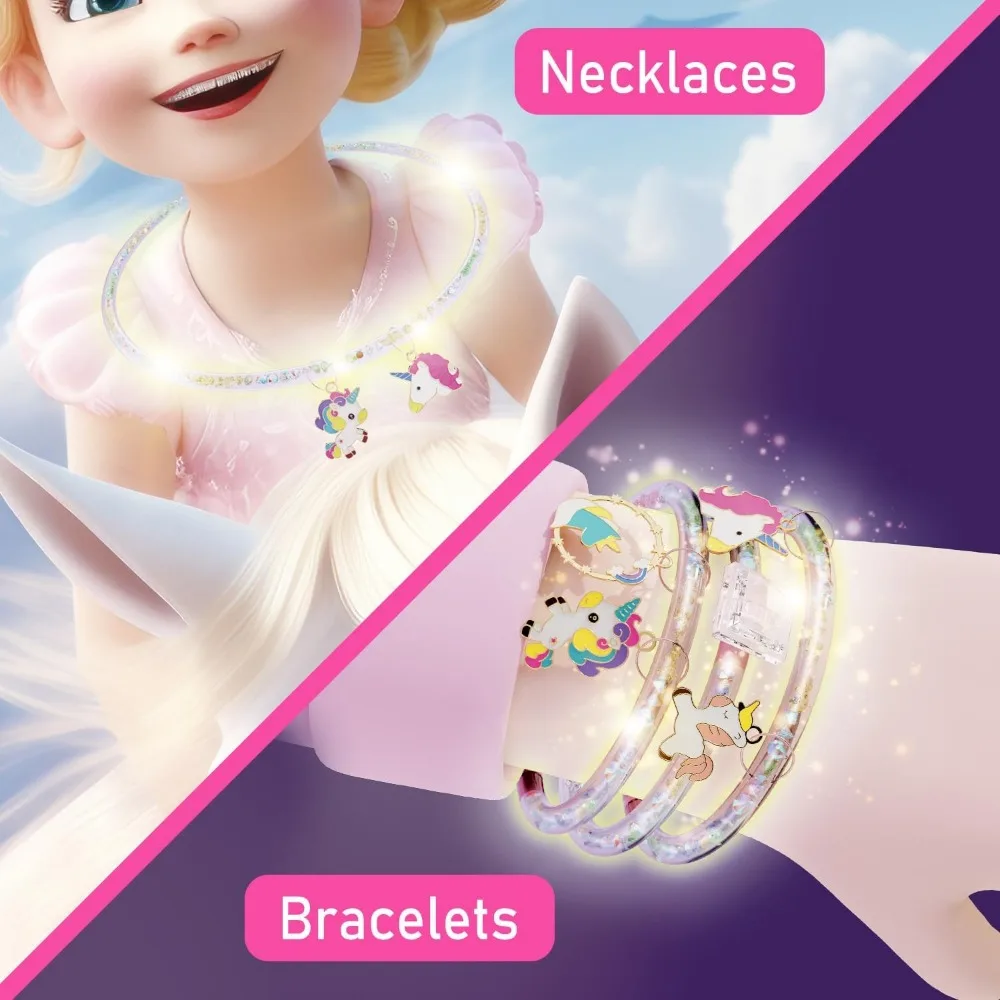 Kit per realizzare braccialetti con ciondoli, kit per realizzare braccialetti dell'amicizia, giocattoli per ragazze di età superiore ai 5 anni, regali regalo di compleanno per ragazze adolescenti, giocattoli per bambini