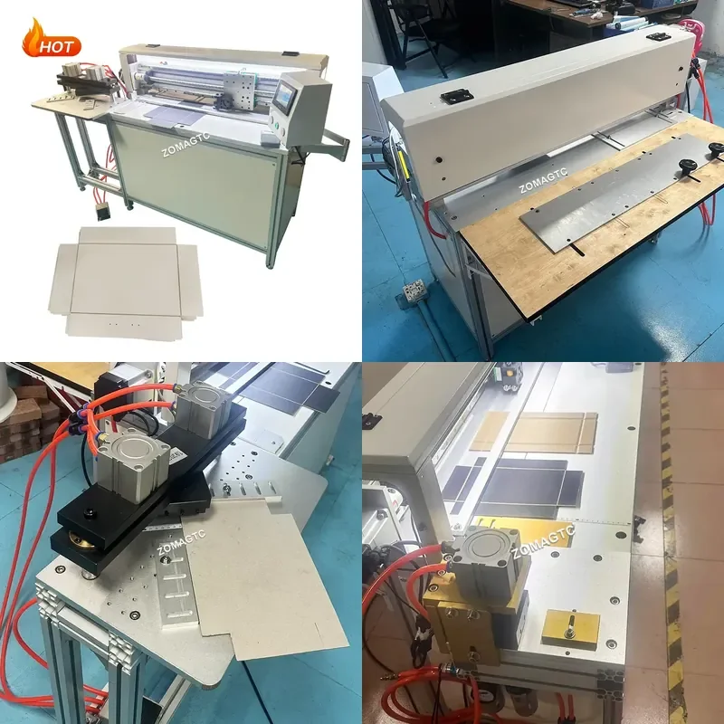 Recycling Machine 2026 Semi Automatic Manual Pneumatic Paper Groving Cutting Groove Machine Corner Cutter Rigid Grey Board