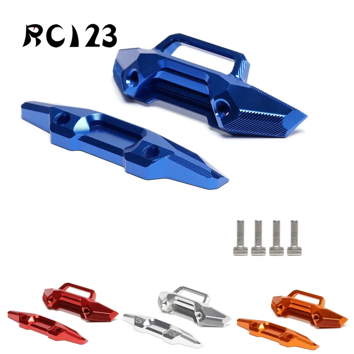 Aluminum #8935 #8936 Front / Rear Bumper for Rc Car 1/10 Traxxas Maxx 4S 89076-4 Car Accessories