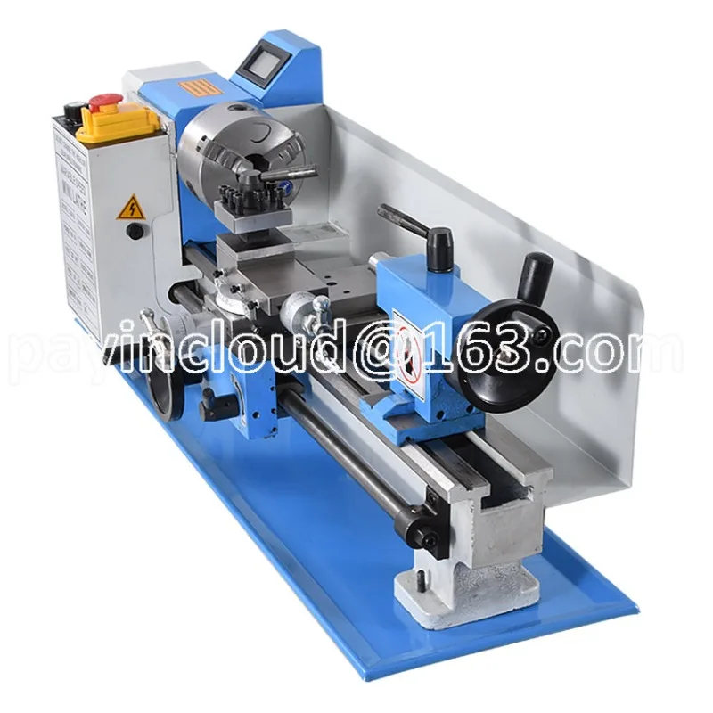 

Stainless Steel Lathe Metal Processing Lathe New 0618 110V/220V Mini Lathe Machine Benchtop Metal Lathe Tool Household DIY Small