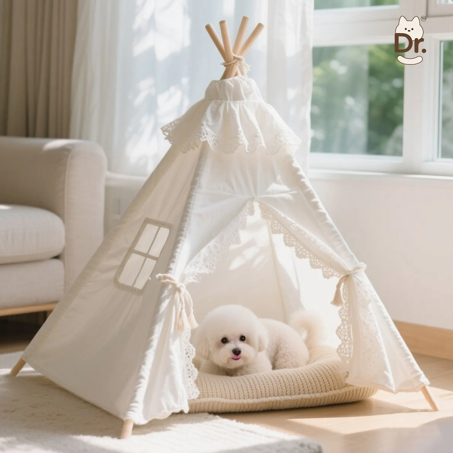 

Палатка-лежанка для животных, всесезонная, съемная, для использования в помещении, вилла для питомцев на все сезоны