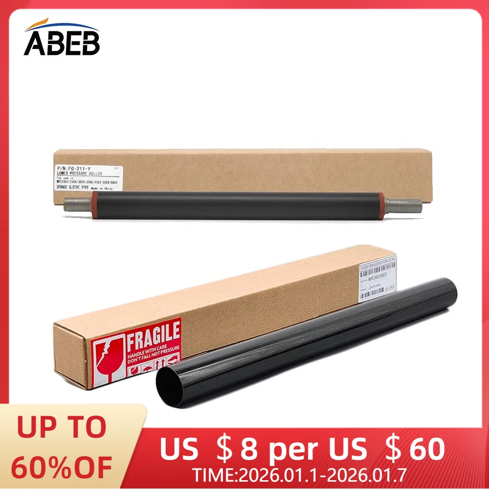 

1Set MPC3003 Fuser Film+Fuser Lower Roller For Ricoh MPC3003 MPC3503 MPC4503 MPC5503 MPC6003 High Quality Long Life