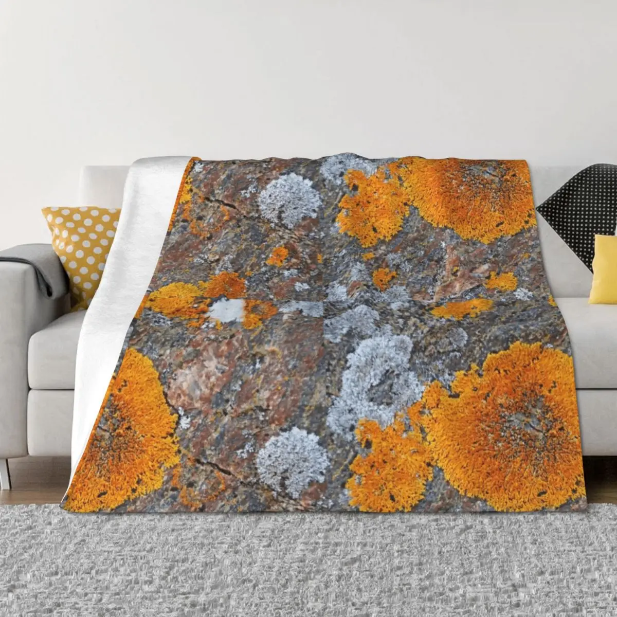 

Wreck Island Lichen On Rock Throw Blanket Blankets For Bed heavy to sleep Giant Sofa Tourist Blankets