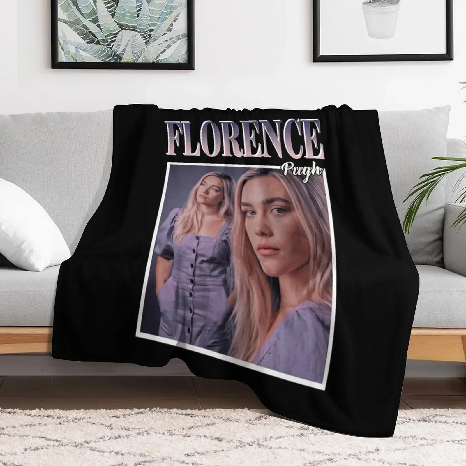

Day Gift for Florence Pugh 90'S Vintage Gifts For Music Fans Throw Blanket Decorative Throw bed plaid Blankets