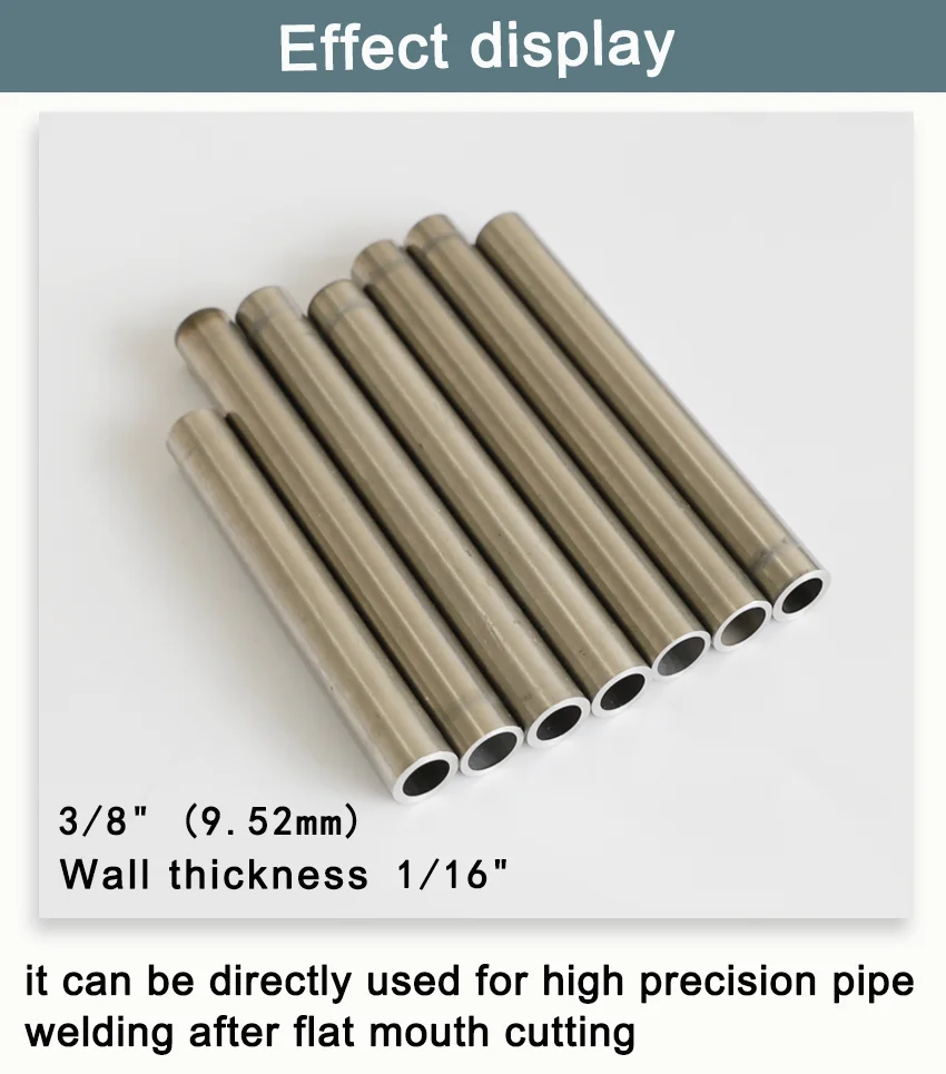 GhionChion Tube squaring machine thin-walled stainless steel pipe facing machine preparing pipes for orbital welding