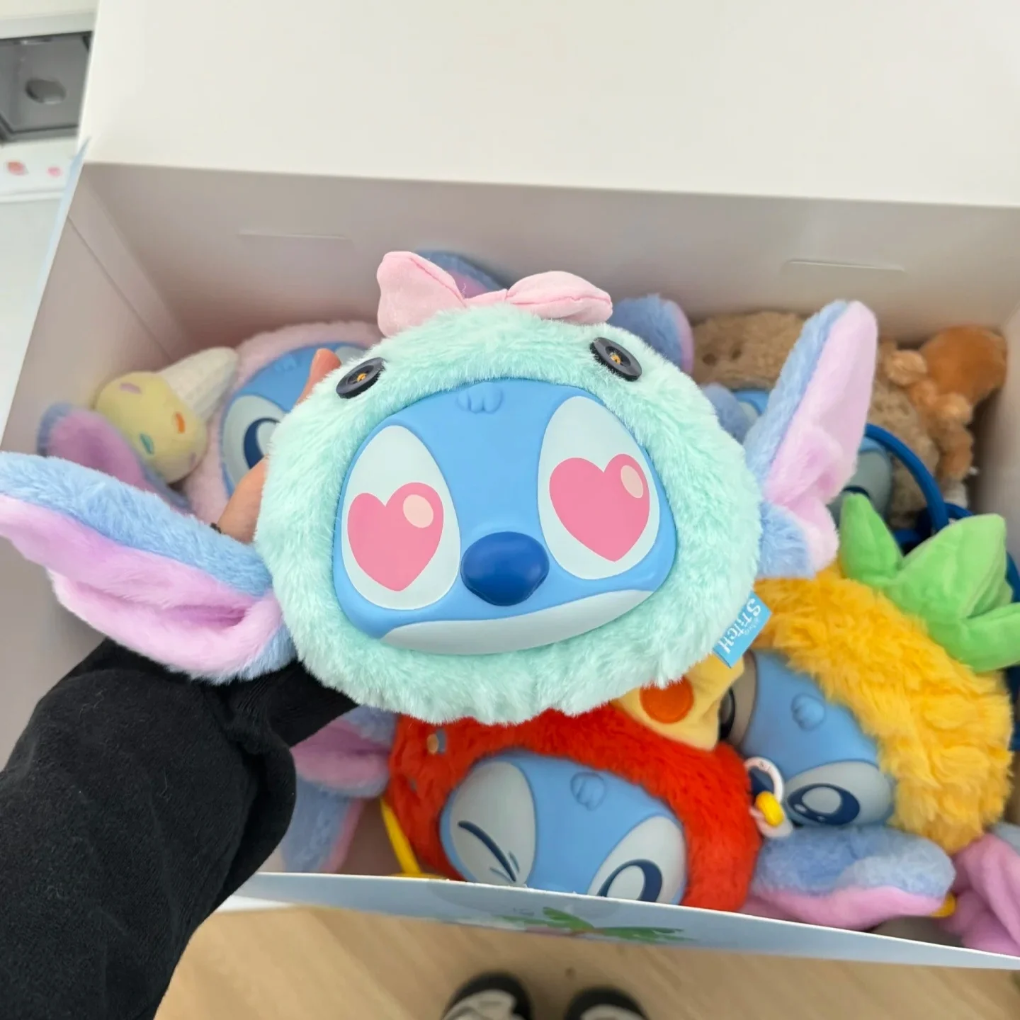 

Original New Anime Peripheral Stitch Monster Good Back Bag Blind Box Plush Doll Pendant Doll Crossbody Bag Kids Gift customized