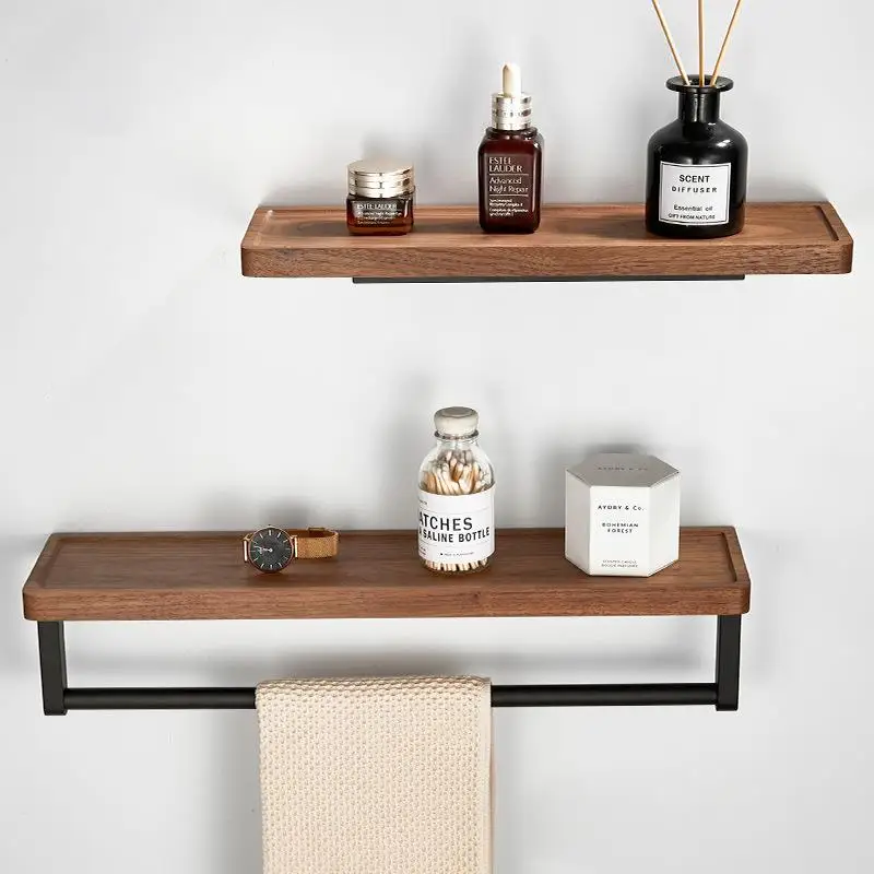 wall-mounted-walnut-wood-storage-rack-one-line-partition-bathroom-wood-storage-rack-mirror-front-wall-hanging-organizer