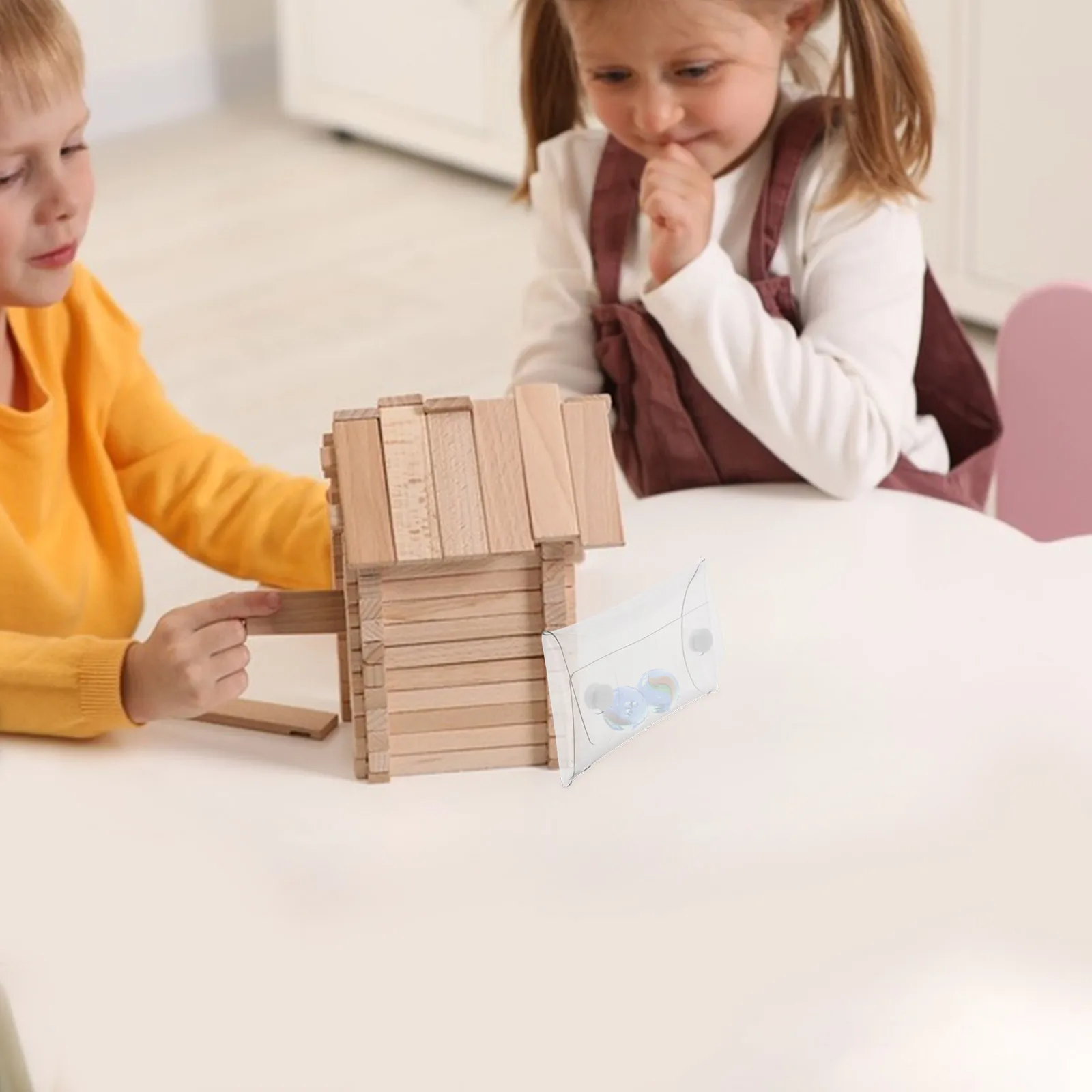 

8 Pcs Transparent Plastic Bag Clear Purse (transparent PVC Baby Blind Envelope Storage