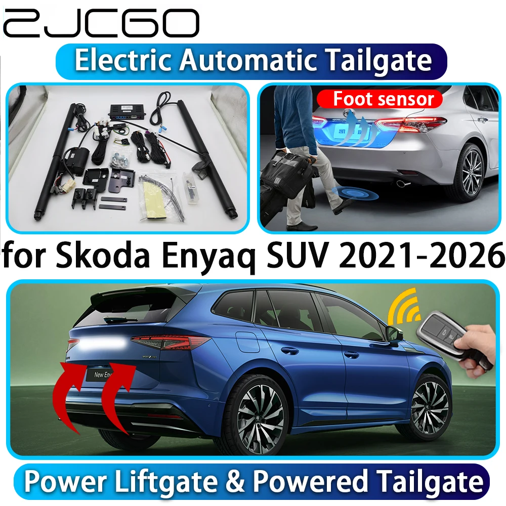 ZJCGO for Skoda Enyaq SUV 2021-2026 OEM Automatic Power Liftgate Powered Tailgate Intelligent System Car Trunk Lift Control Kit