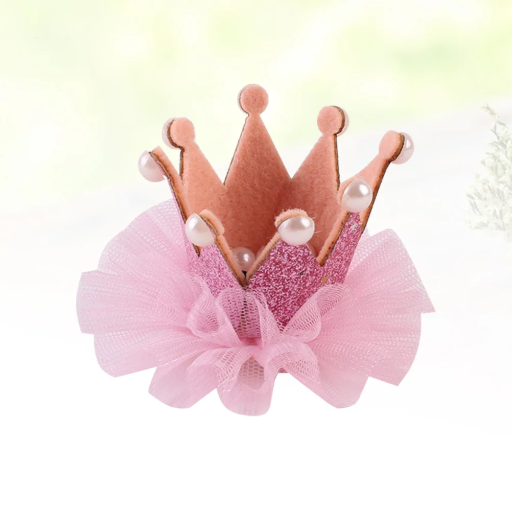 

Crown Hairpin Pink Lace Hair Clip For Girls Women, Diy Jewelry Accessories, Children'S Crown Hairpin, Birthday Gift