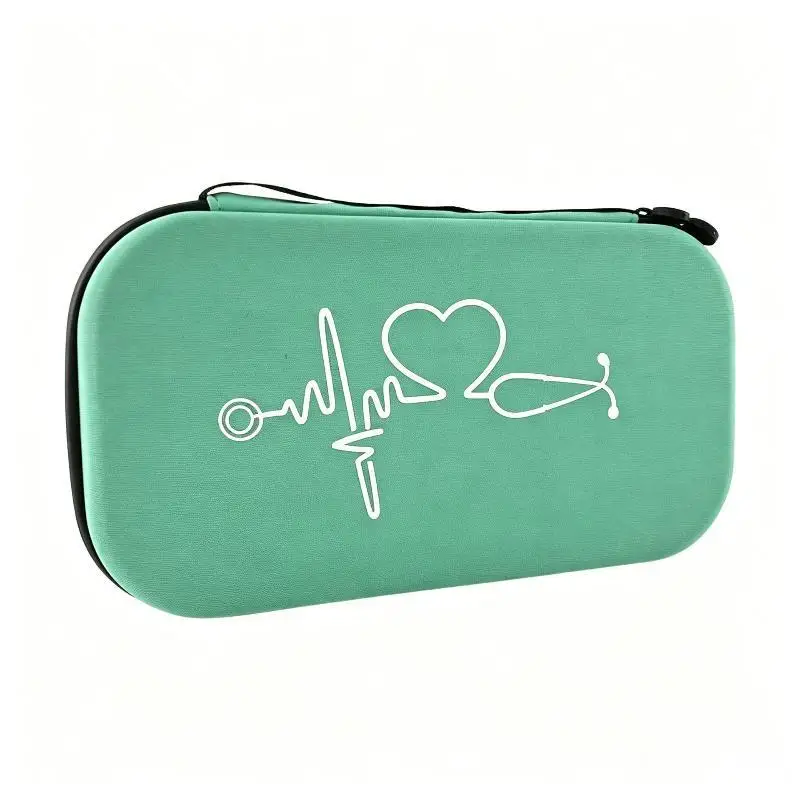 EVA Travel Portable Stethoscope Storage Box First Aid Kit Mesh Pockets Case Littmann Cardiology
