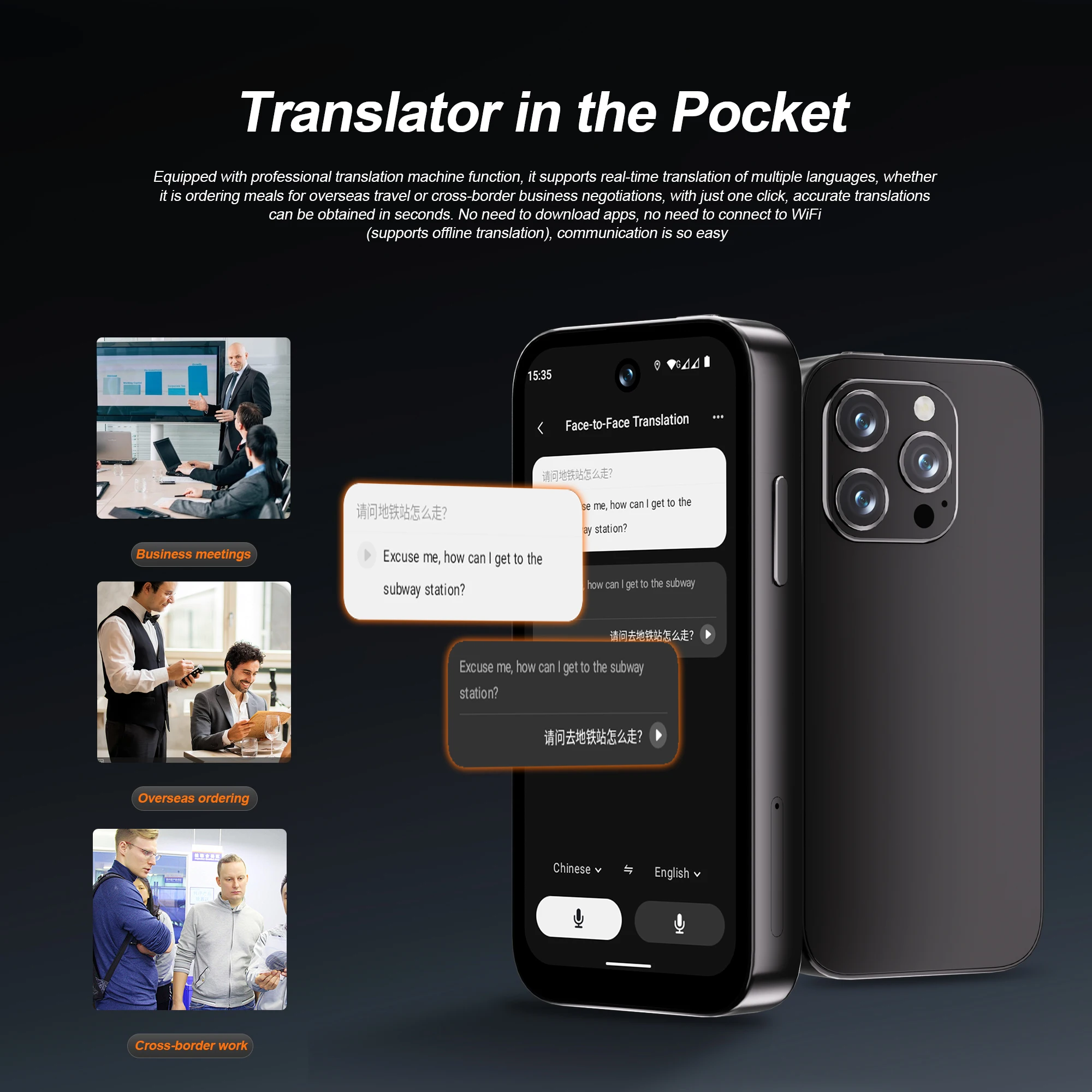 SERVO A1 PRO 4G LTE Mini Smartphone AI Translator Android OS 3GB+32GB Google Play WhatsAPP WiFi Hotspot 3.75