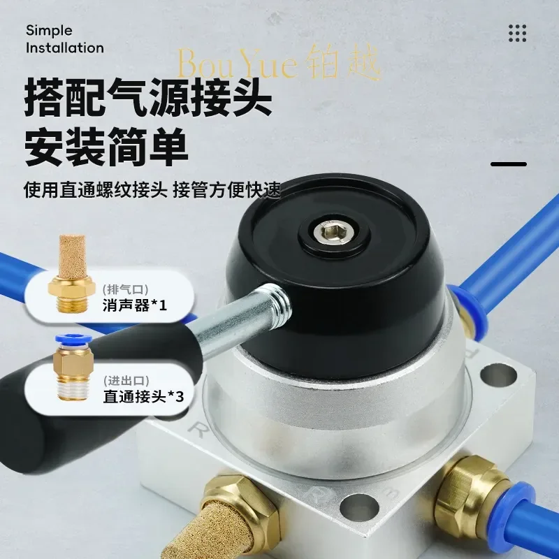 for K34R6-8D/L/A/S Pneumatic Hand Valve 2 Position 4 Way Manual Reversing Switch Cylinder Control
