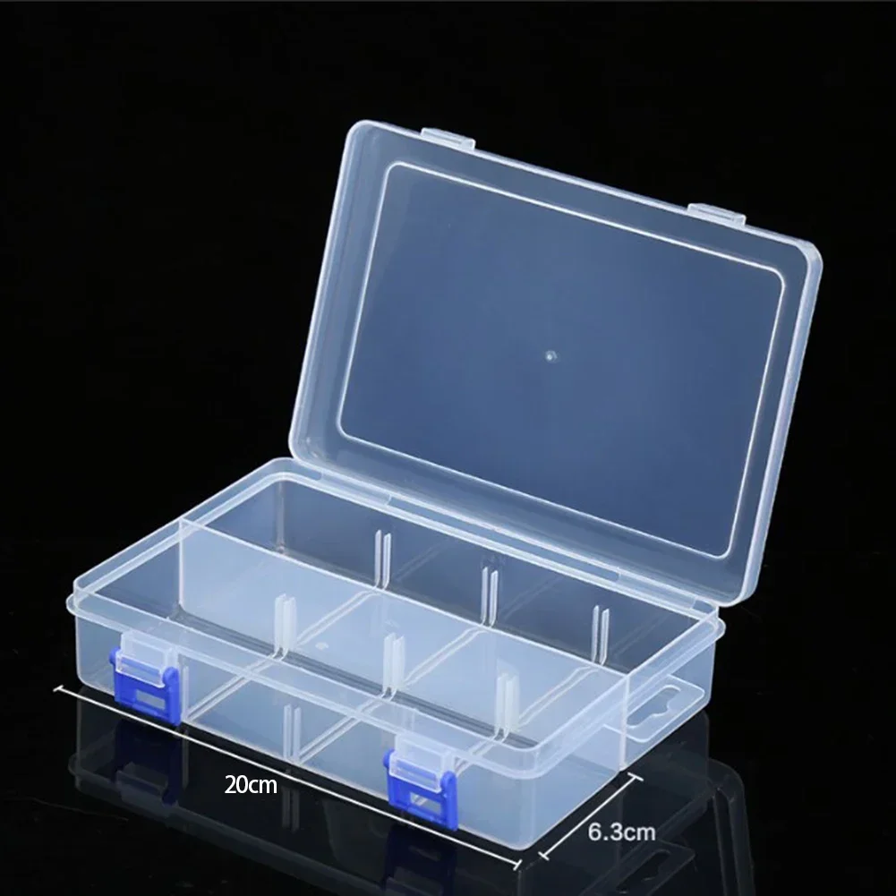 20*13.5*4.5cm Adjustable 8 Grids Compartment Plastic Storage Box Screw Holder Case Organizer  Large Capacity Storage Box Tool