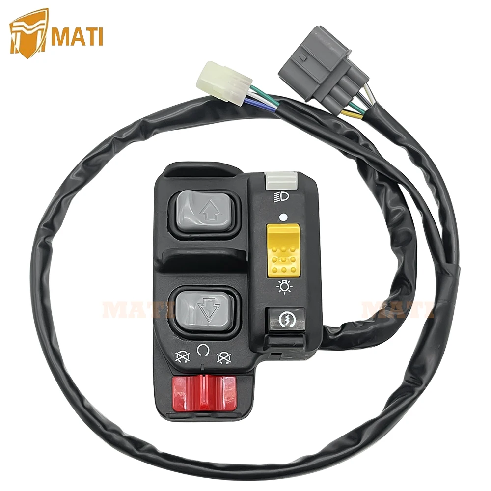 Botón de interruptor de Control de cambio eléctrico, Faro de arranque y parada para Honda FourTrax Recon 250 ES TRX250TE 2005-2006 35200-HM8-B10