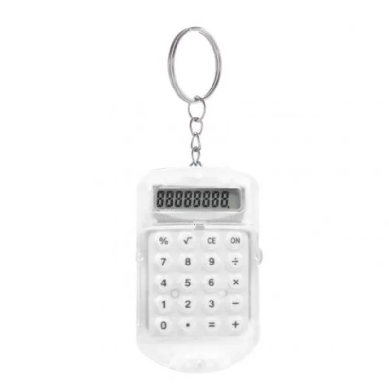 New Portable Mini Flip Calculator Hanging Pendant Keychain Keyring Key Holder Gift Calculadora Kawaii Minipro Calculators
