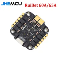JHEMCU RuiBet 60A/65A 3-6S/65A 8S Dshot600 BLHELI_S 4in1 ESC Built-in Tvs Tube Pole Distance 30.5x30.5mm for FPV Freestyle Drone